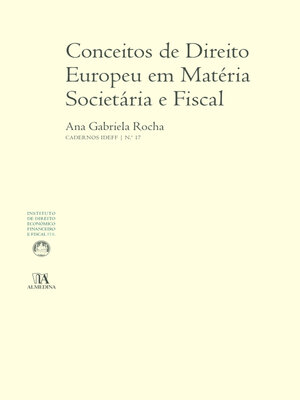 cover image of Conceitos de direito europeu em matéria societária e fiscal